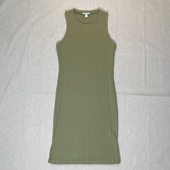 Nine West | Sage Rib Crewneck Sleeveless Midi Dress | Medium - Picture 1 of 8